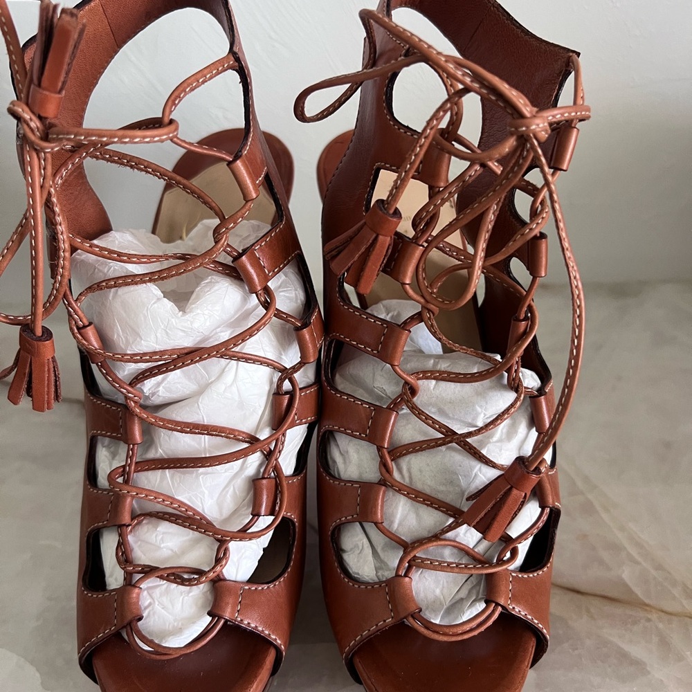 Christian Louboutin Brown Gladiator Sandals